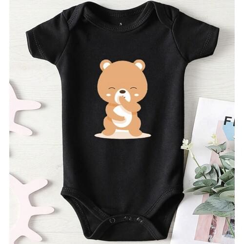 Cotton Baby Costume Kids Outfits Boys Summer Clothes Long Sleeve Children Jumpsuits Cartoon Printing Bodysuit for Newborns