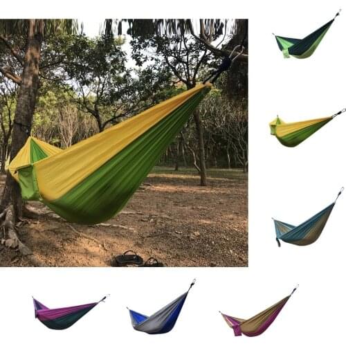 2 People Lightweight Portable Parachute Nylon Camping Hammock for Backpacking, Travel, Beach, Yard 8.86 ft (L) x 4.6 ft (W)
