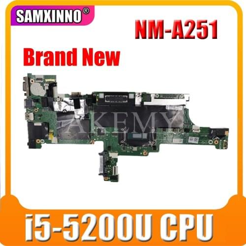 NM-A251 motherboard For Lenovo ThinkPad T450 notebook motherboard CPU i5 5200U DDR3 100% test work