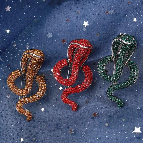 The new 2021 vintage zodiac snake brooch pin gentleman personality pin brooch