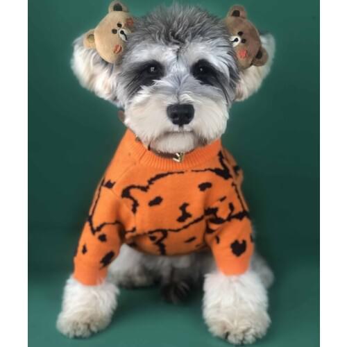 Pet Clothing Dog Sweater Knitwear Bear Cute Soft Warm Autumn Clothing Chihuahua Bulldog Small Dog Pet