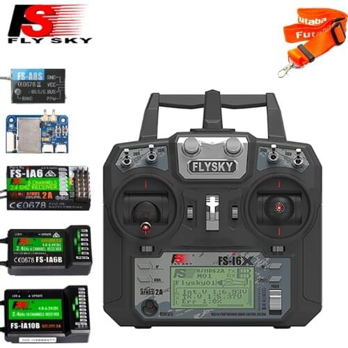 Original Flysky FS-i6X 10CH 2.4GHz AFHDS 2A RC Transmitter With FS-iA6B FS-iA10B FS-X6B FS-A8S Receiver For Rc Airplane