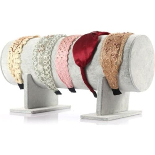 Headband Jewelry Display T Bar Hanging Necklace Bracelet Stand Holder Rack