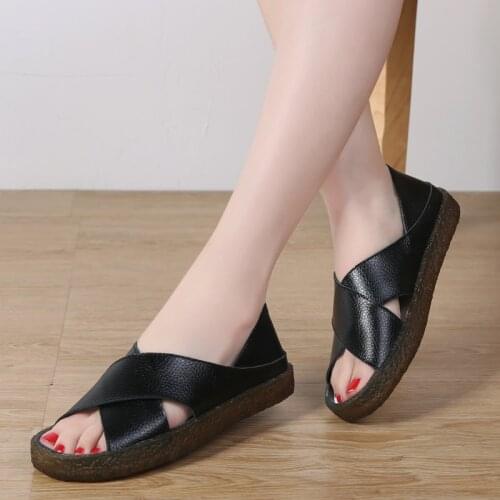 Womens Summer Slippers Retro Casual Shoes Platform Open Toe Sandals Beach Slippers Women Shoes