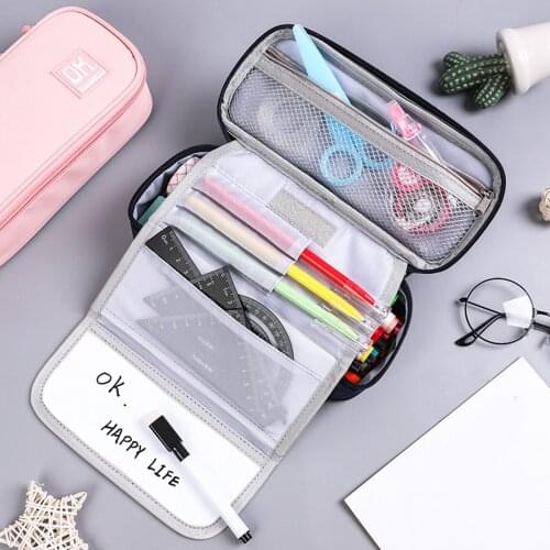 Creative Large Capacity Pencil Case Can Write Draft Pen Bag School Pen Case Supplies Pencil Bag Pencils Pouch Stationery