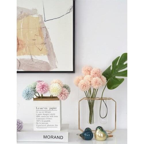 20PCS 28cm Dandelion Flower Ball Fake Flowers DIY Home Wedding Decoration Artificial Flower Bouquet Valentines Day Gifts Flores