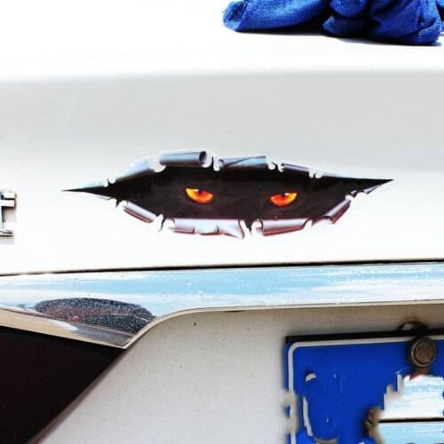 3D Car Styling Funny Eyes Peeking Car Sticker Waterproof lightning Auto Accessories Whole Body Cover for All Cars