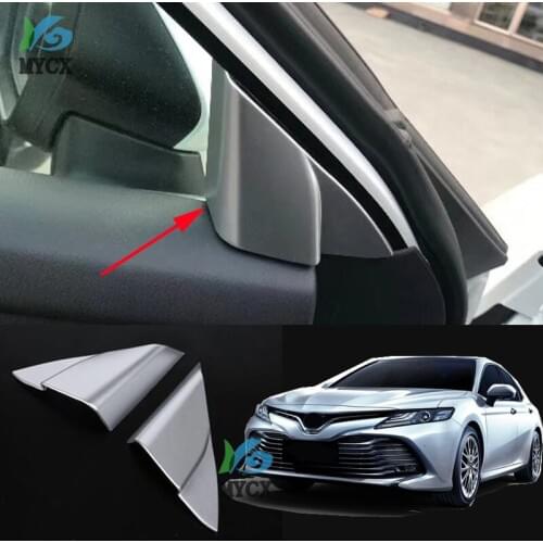 ABS chrome plating style door of the decoration of the a-pillar cover car accessories For Toyota camry 2018 2019 XV70