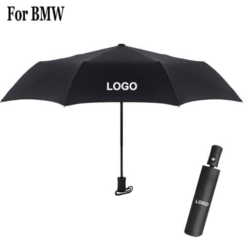 Car Umbrella Women Men Parasol For BMW M 1 2 3 4 5 6 Series E46 E90 E36 E39 E91 F10 Logo Automatic Umbrella Windproof Sunscreen