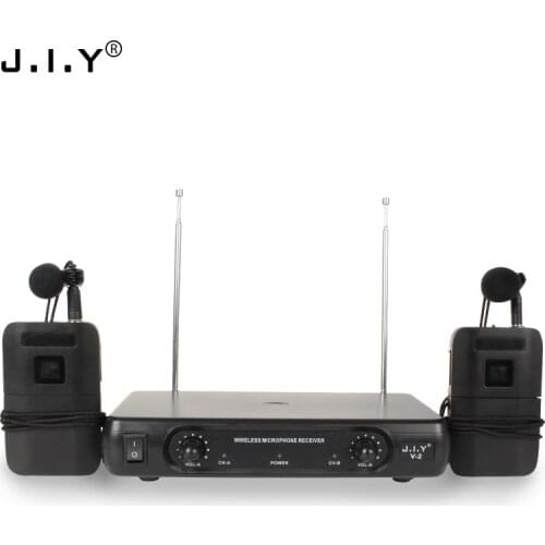 JIYV2 wireless microphone collar clip one for two computer Bluetooth audio stage performance microphone
