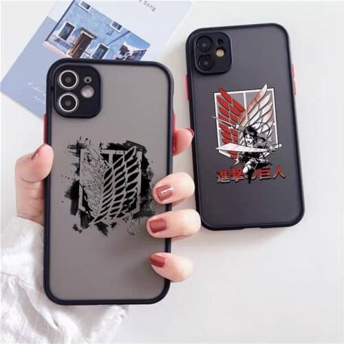 Phone Case For iPhone 12 Mini 11 Pro XS MAX 8 7 6Plus X SE2020 XR Anime Japanese Allen Attack On Titan Hard Cover Fundas Coque