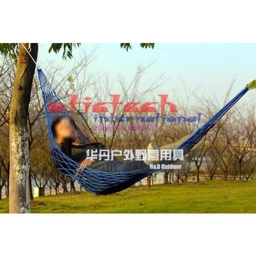 By dhl or ems 50pcs Mesh Hammock Cot Bed Mesh Net Hammock with Metal Loops for Outdoor