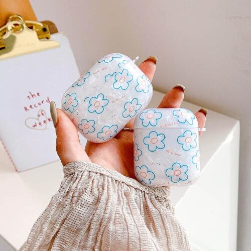 Flowers Shell Pattern Earphone Case for Apple AirPods 1 2 3 Dream Girl for AirPods Pro Case Headphone Charging Box Accessories