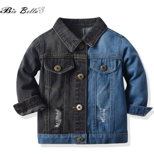 Children Baby Jacket 1-6Years Spring Autumn Jean Long Sleeve Fashion Cowboy Clothes Kids Party Fashion Jackets Children Clothes