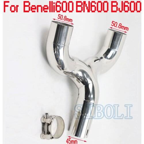 For Benelli 600 Benelli600 BN600 BJ600 Modified Motorcycle Exhaust Link Middle Connect Pipe Without Exhaust BN101