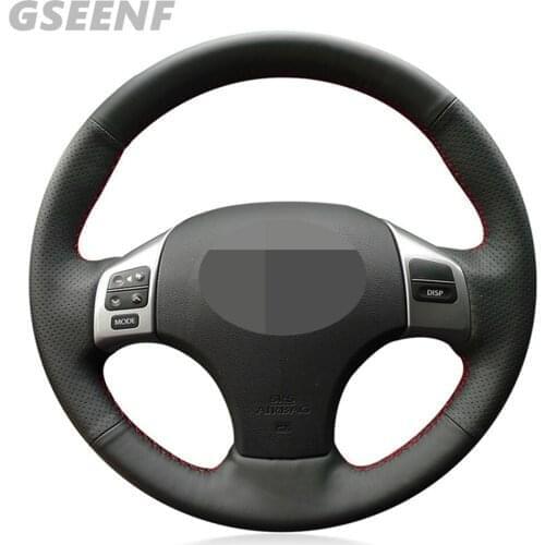 Car Steering Wheel Cover For Lexus IS IS250 IS250C IS300 IS300C IS350 IS350C F SPORT Black Hand-stitched Artificial Leather