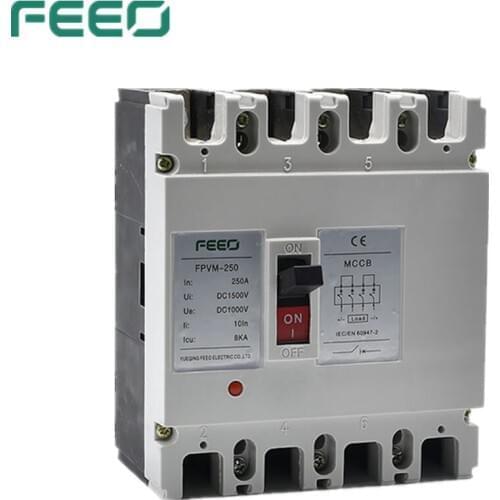 FEEO 4P FPVM-125 125A 1000V Moulded Case Circuit Breaker Switch DC MCCB