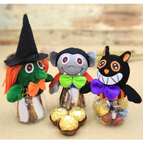FenKicyen Halloween Candy Jar Scary Doll Decorations Gift Box Pumpkin Candy Can Box Jar Holiday Ornament Storage Candy Bottle