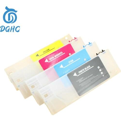 4pcs 220ml Ink cartridge without level sensor for Allwin Human Xuli Mimaki Mutoh Roland CISS bulk ink system printer
