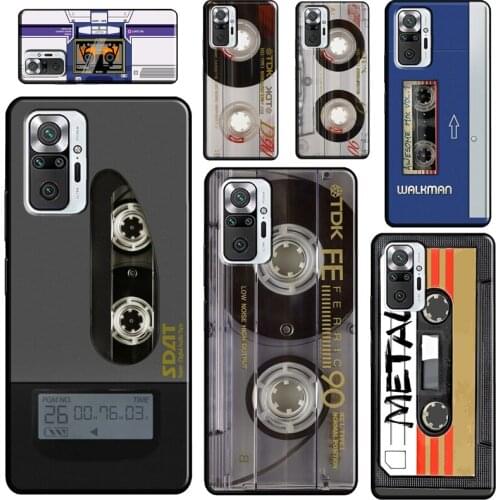 Retro Cassette Tape For Xiaomi Redmi Note 10 Pro Note 9 Pro 8T 9S Note 8 Pro Phone Case For Redmi 9 9C 9T 9A