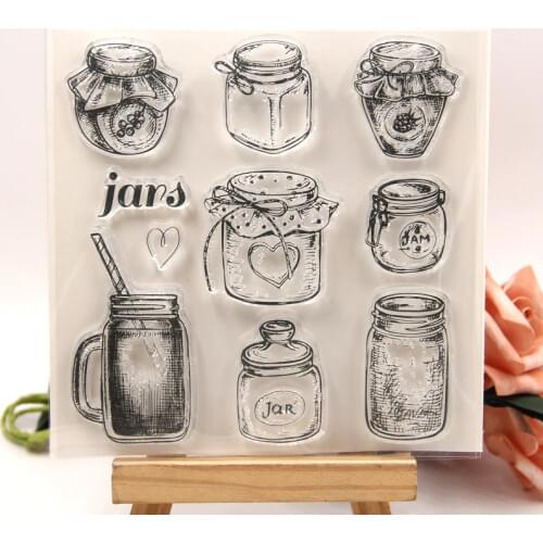 KLJUYP Bottles Clear Stamps Scrapbook Paper Craft Clear stamp scrapbooking