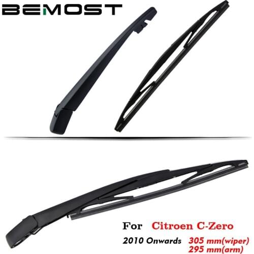 BEMOST Car Rear Wiper Arm Blade Natural Rubber For Citroen C-Zero 305MM Hatchback 2010 2011 2012 2013 2014 2015 2016 2017 2018