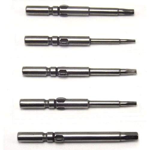 5pcs Shank Diameter 5mm Alloy Steel Multifunction Electromotion Inner Hexagon Head Screw for DC Powered Electric Screwdriver 80