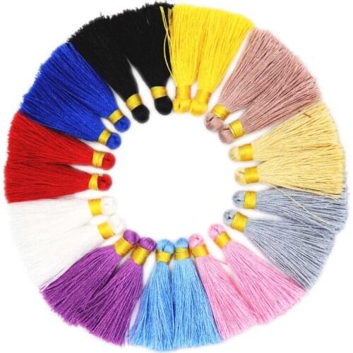 BLUESTAR Multi Color Mini Tassel 4pcs-20Pcs DIY Hanging Ring Cords Fringe Trim Garments Curtains Jewelry Decor Accessories