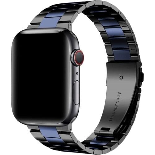 Narrow Stainless Steel watchband for 2020 apple watch 6 se strap 44mm 40mm Link Bracelet for iwatch band series 5 4 3 42mm 38mm