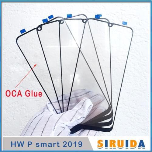 5PCS LCD Touch Screen Outer Glass with OCA glue For Huawei Honor 20 10 Lite 10i Front Display Screen Panel Out Glass repair