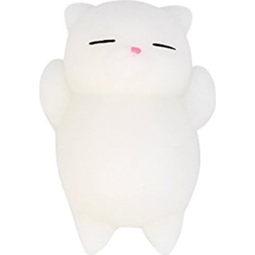 1PC Cute Mochi Squishy Cat Toy Antistress Ball Stress-Relief Soft Mini Animal Squeeze Decompression Healing Toy Kids Funny gift