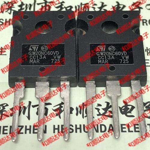 10pcs/lot GW20NC60VD STGW20NC60VD New stock TO-247 600V 30A