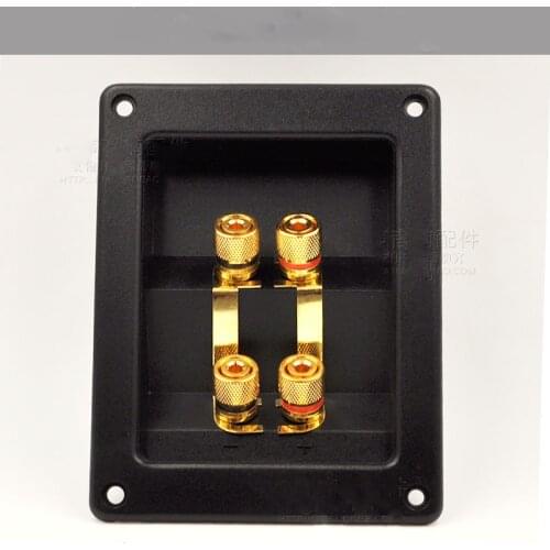 2pcs/lot The four speaker junction box audio connector is the pure copper sound accessories