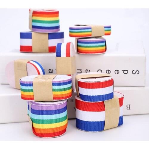 5m Rainbow-Colored Ribbon DIY Decoration Accessories For Clothing Shoes And Hats Gift Wrapping Decoration Ribbons