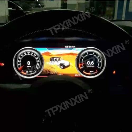 12.3'' Car LCD Dashboard Auto Player For Jeep Wrangler 2010-2017 Car LCD Instrument Panel Modified and Upgraded Multifunctional