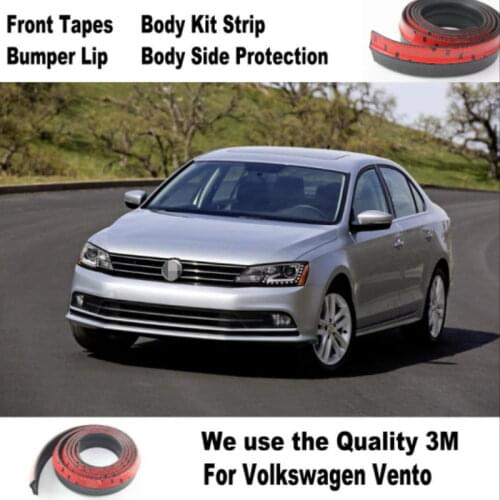 For Volkswagen Sagitar Vento New Compact Bumper Lip Deflector Lips / Front Spoiler Skirt Auto Car Tuning View Body Kit Strip