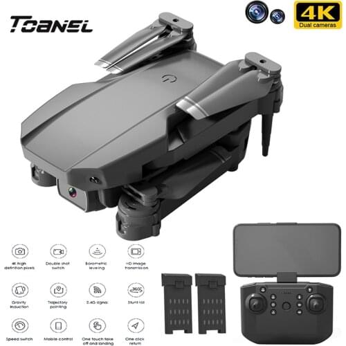 L703 Mini Drone Wifi FPV With Wide Angle HD Dual 4K Camera Swithc Hight Hold Mode Foldable Arm RC Quadcopter Toys Gifts