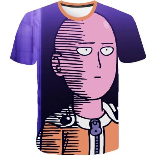 2020 new summer mens womens t-shirt 3d printing cute anime one punch men sweatshirt unisex fashion short sleeve pullover top