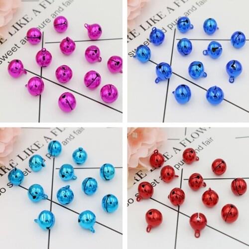 50pcs Jingle Bells Pet Dog Pendants Christmas Tree Ornaments Navidad Decoration for Home New Year 2022 DIY Crafts Accessories