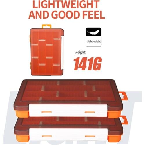 Fishing Tackle Box internal Detachable plate Fishing Accessories Lure Hook Boxes Storage Sided High Strength Fishing supplies