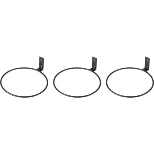 Hot Flower Pot Trays Ring Balcony Wall Mounted Pot Ring Holder Folding Metal Planter Stand Tray Flower Pot Tray