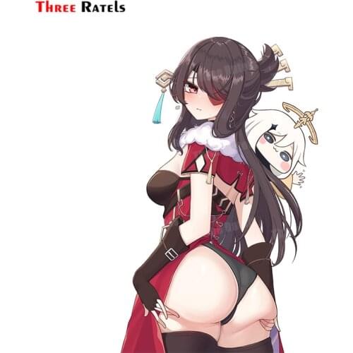 Three Ratels A146 Paimon And Beidou Genshin Impact DIY Decal For Suitcase Luggage Laptop Motorcycles Car Decoration Sticker