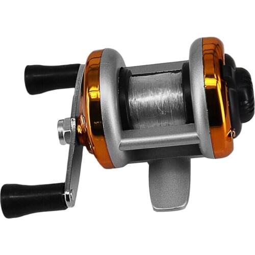 New Mini Winter Ice Fishing Reel Metal Baitcasting Reels Double Rocker Bait Casting Reel Smooth Handle High Braking Strength