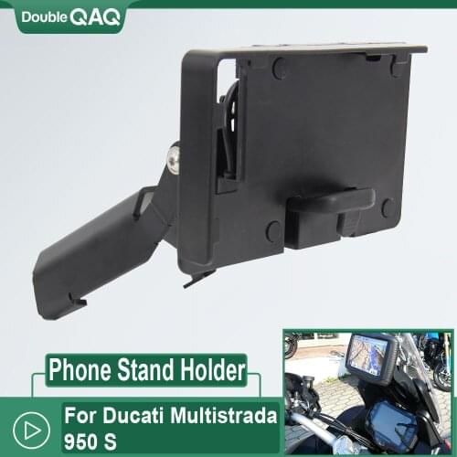 New Motorcycle Mobile Phone Stand Holder GPS Plate Bracket For Ducati Multistrada 950 S from 2017 1260 from2018 Enduro from 2016