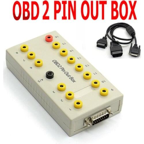 Newly Auto Car OBD 2 Break Out Box OBD2 Breakout Box OBD OBDII Protocol Detector Diagnostic Connector Detector