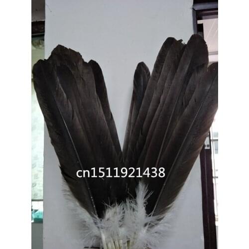 Wholesale 10 rare natural big eagle feathers 45-50 cm/18-20 inches decoration Jewelry accessories stage performance diy symmetry