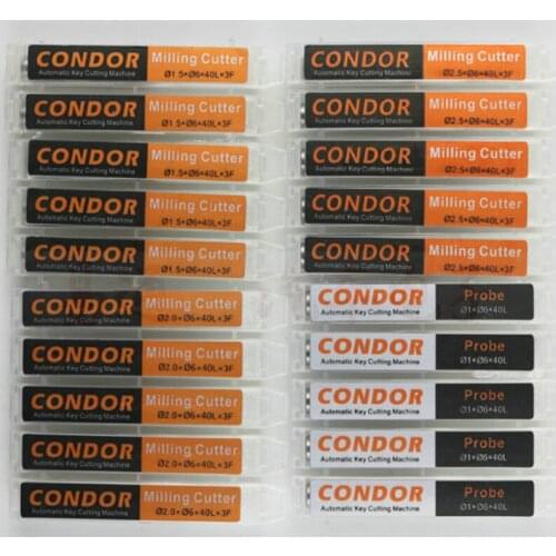 Original Xhorse CONDOR Decorder 007 Automatic Key Cutting Machines Milling Cutter Probe Decorder 1.0MM 1.5MM 2.0MM 2.5MM
