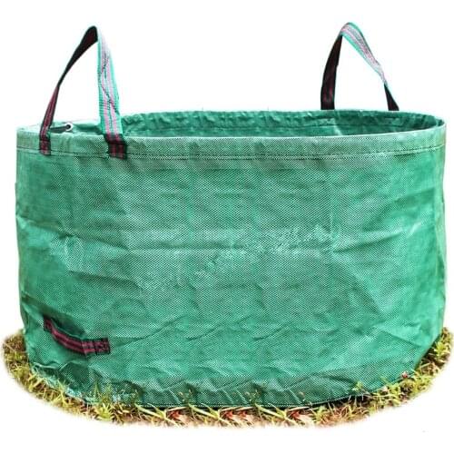 ANENG 1PCS PE Coated Polypropylene Woven Fabric 63 Gallons Heavy Duty Garden Waste Bags for Garden Lawn Leaf Yard