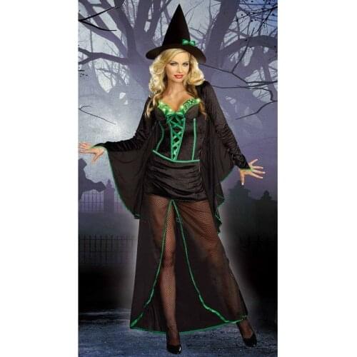 Hot Popular Extremely Seductive Light-Up Witch Costume Fashion Women Sexy Halloween Costumes