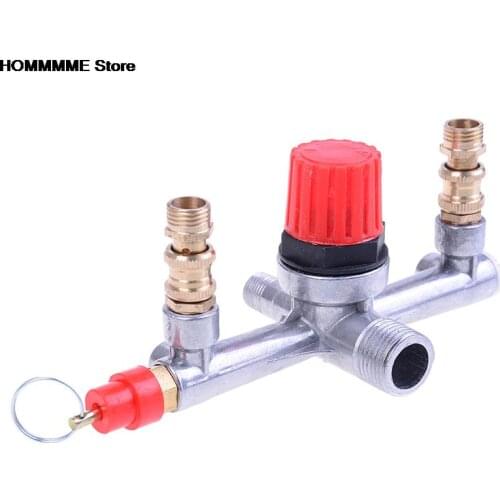 New 1pc Regulator Valve PSI Small Air Compressor Pressure Switch Control Adjustable Air Regulator Valve Compressor Four Holes